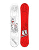 Beatnik- White and red snowboard on a white background 