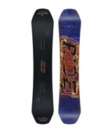 Benchwarmer- Black multicolored snowboard on a white background