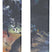 Bent100-Pair of skis with colorful design on a black background