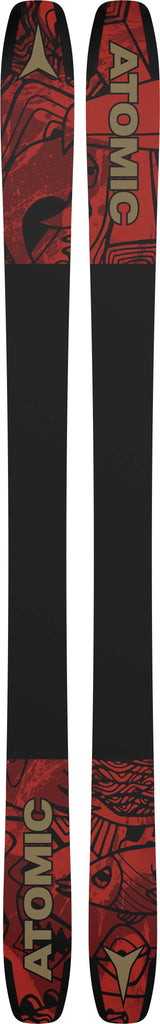 Bent100- Black and red base on a white background 