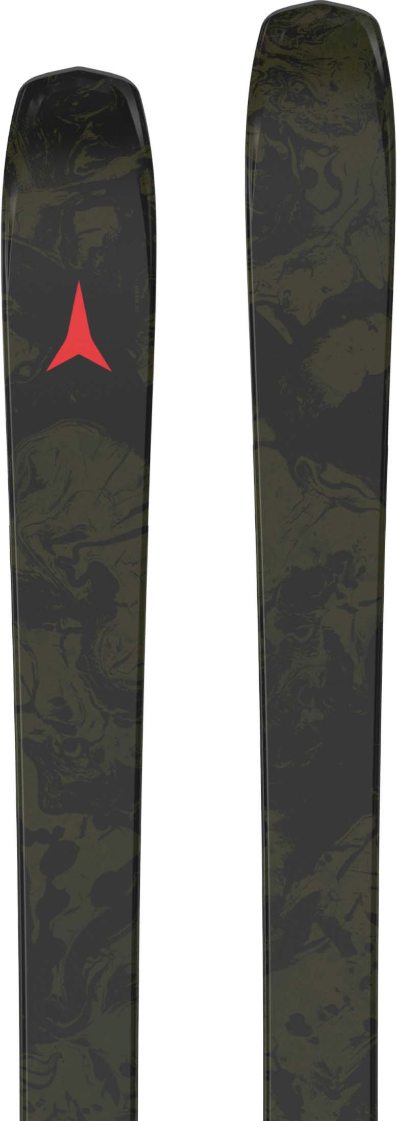 BentDecode- Two skis with a visible brand logo on a white background
