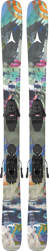 BentJR- Multicolored ski on a white background