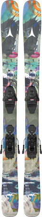 BentJR- Multicolored ski on a white background