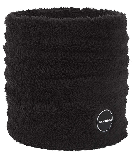 BergenFleeceNeckTube-Black fleece neck warmer with Dakine logo on a white background