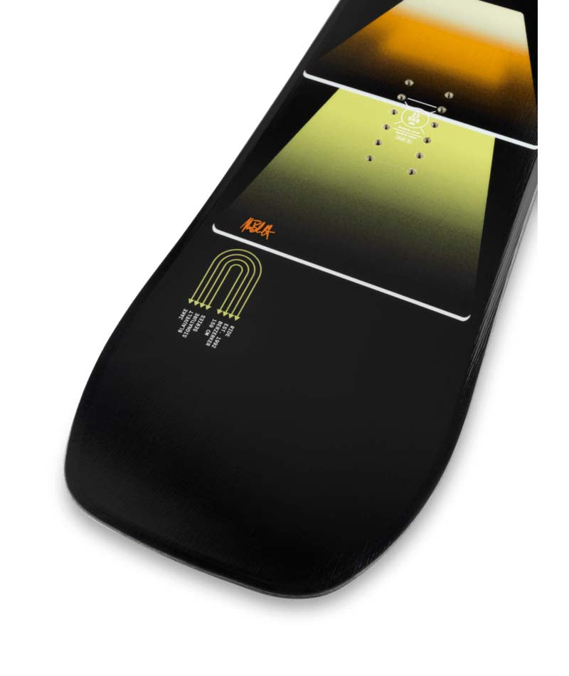 Berzerker- Black and green snowboard on a white background
