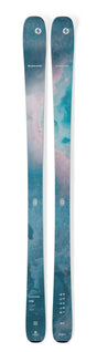 BlackPearl94- Teal and white skis on a white background