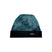 Descend Beanie-Blue patterned beanie with black band on a light gray background