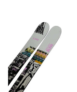 Blend_TBL- Two skis with a colorful design on a white background