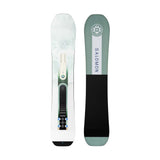 Bliss- Multi colored snowboard on a white background