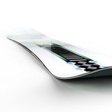 Bliss- Multi colored snowboard on a white background