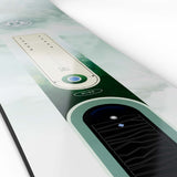 Bliss- Multi colored snowboard on a white background