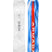 Blueprint- White multi colored snowboard on a white background 