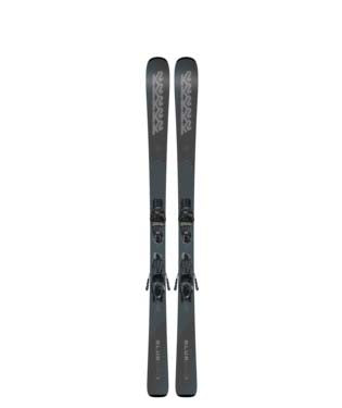 Blur76QuikclikFree- K2 dark grey skis on a white background