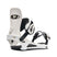 Bond- White and black snowboard binding on a white background