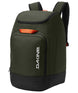 BootBackpack50L-Dark green backpack with Dakine logo on a white background