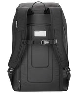 BootBackpack50L-Black backpack with Dakine logo on a white background