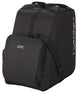 BootBag30L-Black boot bag with 'Dakine' logo on a white background