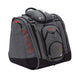 BootTrekkerBootBag- Grey, black, and red bag on a white background