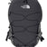 Borealis-Dark Grey backpack with The North Face logo on a white background