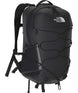 Borealis-Black backpack with The North Face logo on a white background
