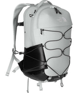 Borealis-Gray backpack with black accents on a white background