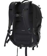 Borealis-Black backpack with The North Face logo on a white background