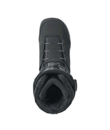 Boundary- Black snowboard boot on a white background