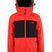 Boys1080Jacket- Red and black jacket with a hood on a white background