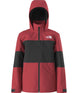BoysFreedomInsulatedJacket-Red and black jacket with The North Face logo on a white background