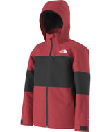 BoysFreedomInsulatedJacket-Red and black jacket with The North Face logo on a white background