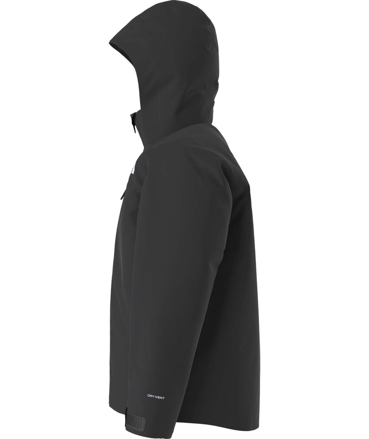 BoysFreedomInsulatedJacket-Black jacket with The North Face logo on a white background