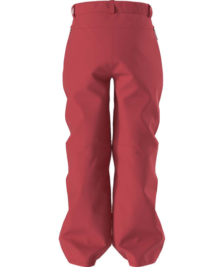 BoysFreedomInsulatedPant-Red pants with a brand logo on a white background