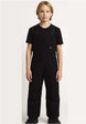 BoysMashUpYouthBib- Boy wearing black snow pants 