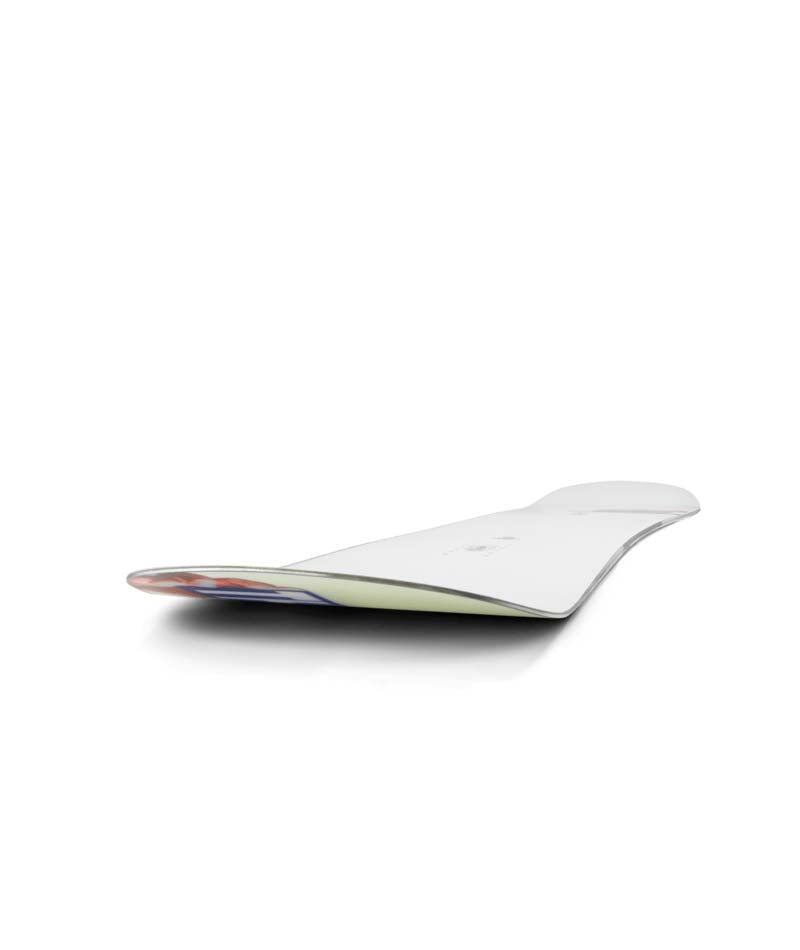 Burnout- White multicolored snowboard on a white background