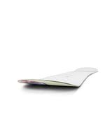 Burnout- White multicolored snowboard on a white background