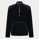 ButterTechFleece-Black quarter-zip pullover with a brand logo on a light gray background