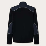 ButterTechFleece-Black jacket with gray accents on a light gray background