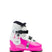 CX2.0CabrioGW-White and pink ski boot with black accents on a white background