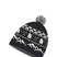 CabinSkiTuke- Black and White beanie on a white background