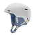 CacheMips-White and blue helmet with a visible brand logo on a white background