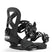 Cadet-Black snowboard binding with 'Union' branding on a white background