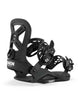 Cadet-Black snowboard binding with 'Union' branding on a white background