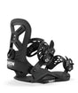 Cadet-Black snowboard binding with 'Union' branding on a white background