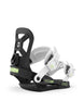 CadetMini-Black snowboard binding with 'Union' branding on a white background