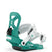 CadetMini-Teal snowboard binding with 'Union' branding on a white background