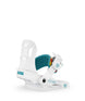 CadetOne-White snowboard binding with 'Union' branding on a white background