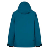 CanopyIns.Jacket- Blue jacket with a patterned pocket on a white background