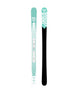 CaptisBirdie- White and Turquoise skis on a white background
