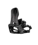 CarbonSupermatic-Black snowboard bindings on a white background