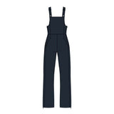 CarsonBib-Navy ski bibs on a white background